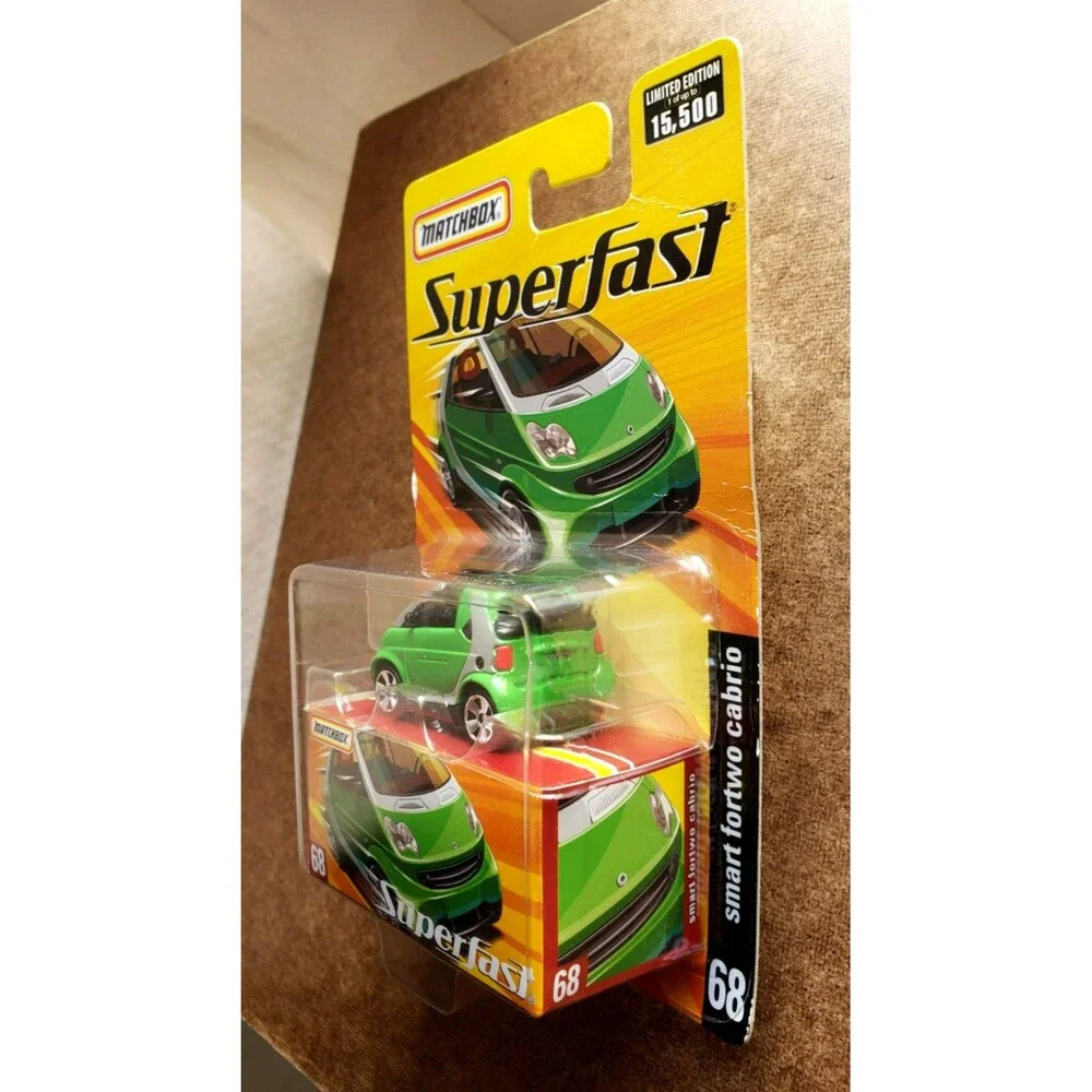 2005 Matchbox Superfast SMART FORTWO CABRIO Green #SF68 LIMITED ED 1/15,500 1:64